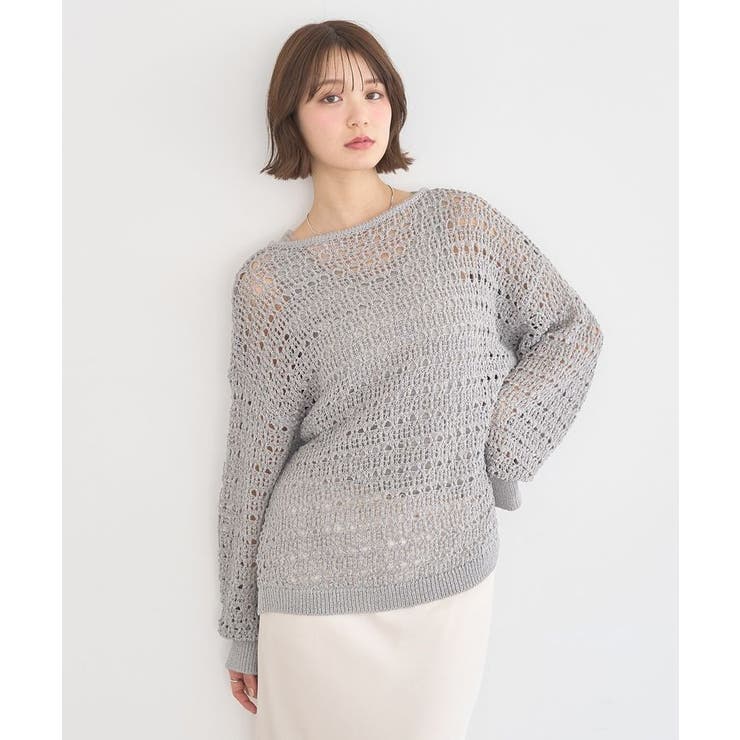 メッシュニットプルオーバー | earth music&ecology  | 詳細画像14 