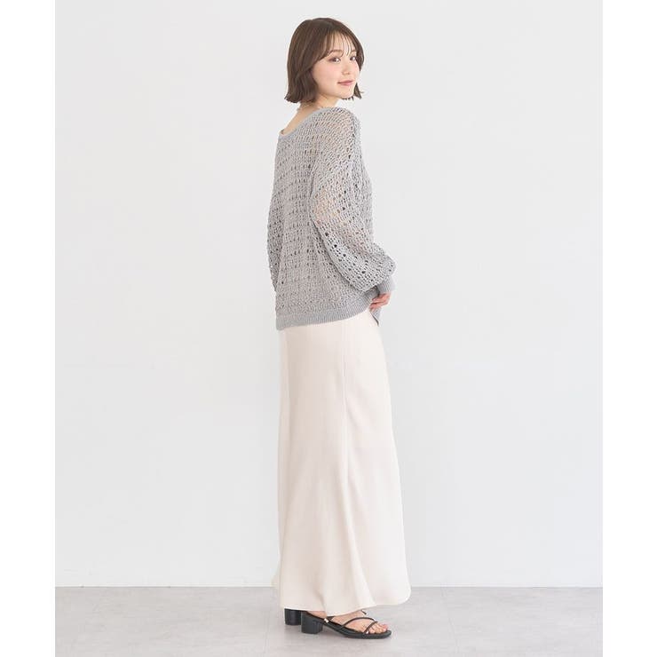 メッシュニットプルオーバー | earth music&ecology  | 詳細画像16 