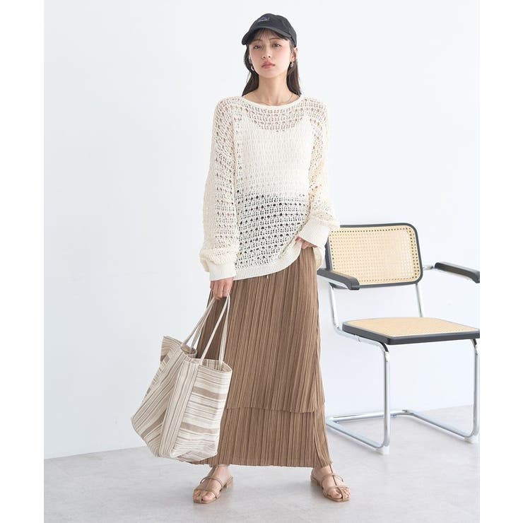 メッシュニットプルオーバー | earth music&ecology  | 詳細画像4 