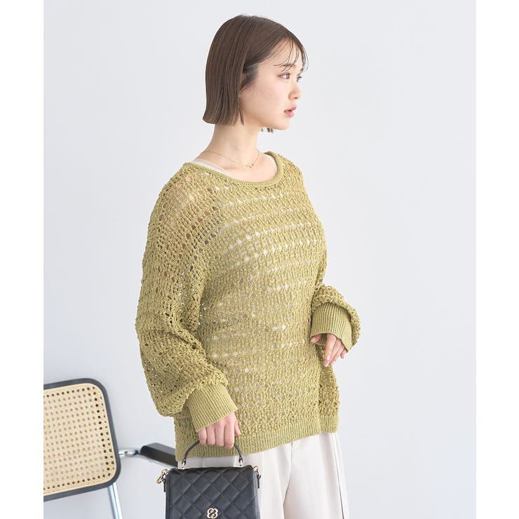 メッシュニットプルオーバー | earth music&ecology  | 詳細画像8 