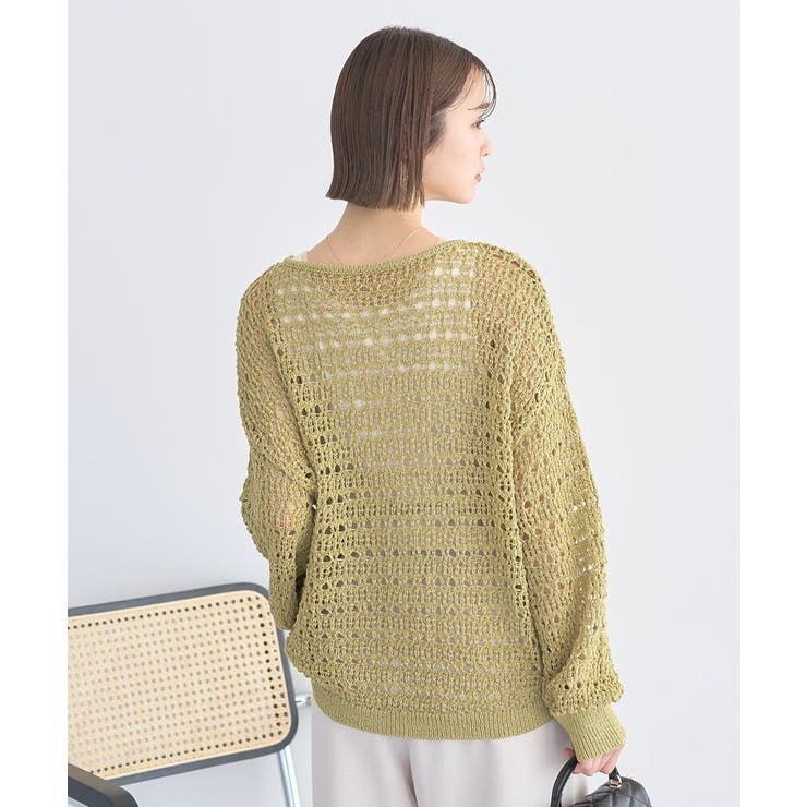 メッシュニットプルオーバー | earth music&ecology  | 詳細画像9 