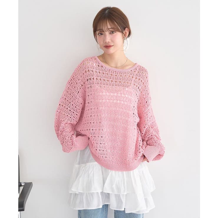 メッシュニットプルオーバー | earth music&ecology  | 詳細画像19 