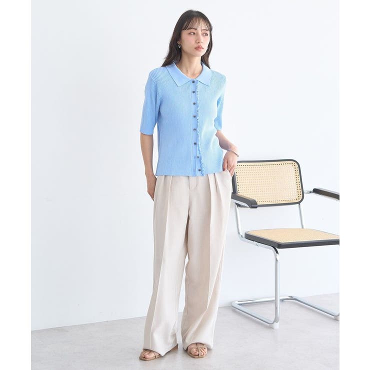 ミニフリルポロカーディガン | earth music&ecology  | 詳細画像15 