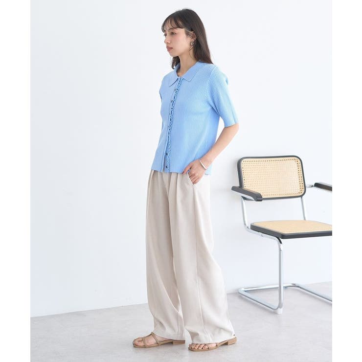 ミニフリルポロカーディガン | earth music&ecology  | 詳細画像16 