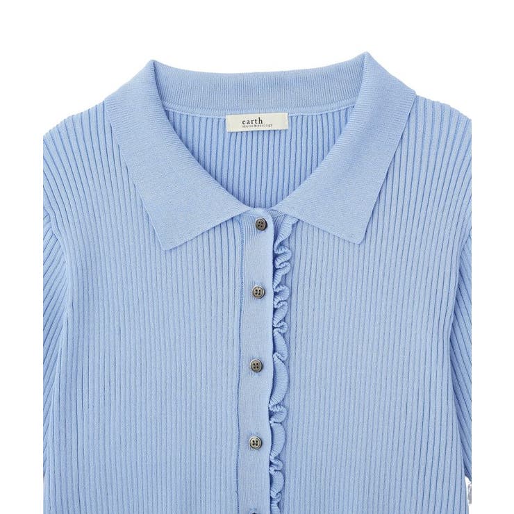 ミニフリルポロカーディガン | earth music&ecology  | 詳細画像20 