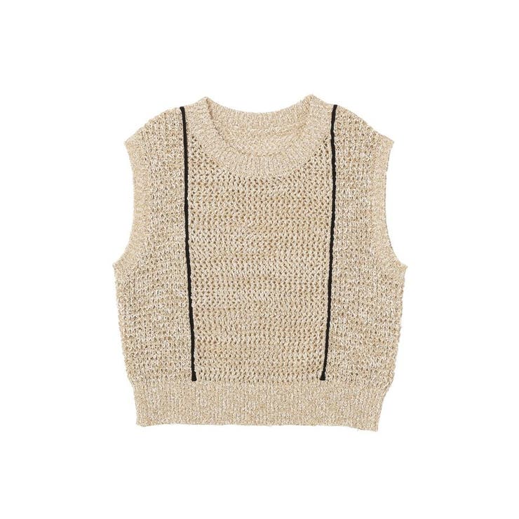 配色ラインMIXニットベスト | earth music&ecology  | 詳細画像28 