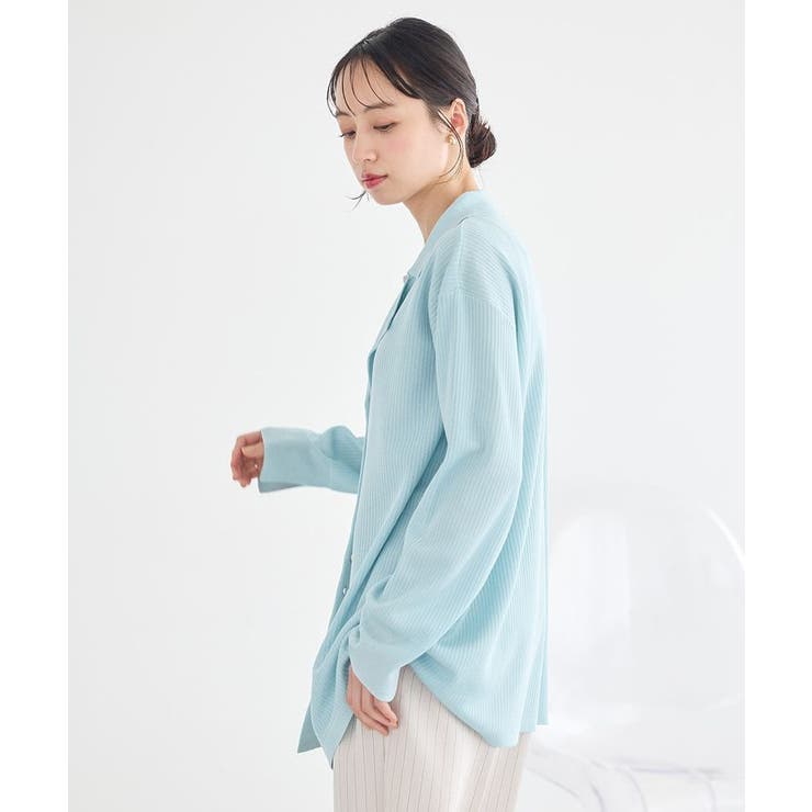 テーラーカラーニットカーディガン | earth music&ecology  | 詳細画像4 