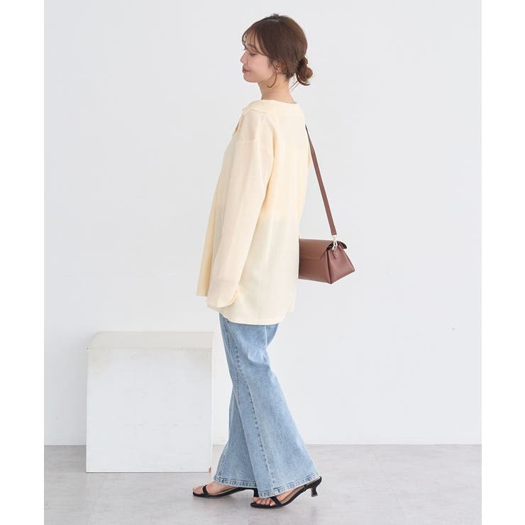 テーラーカラーニットカーディガン | earth music&ecology  | 詳細画像11 