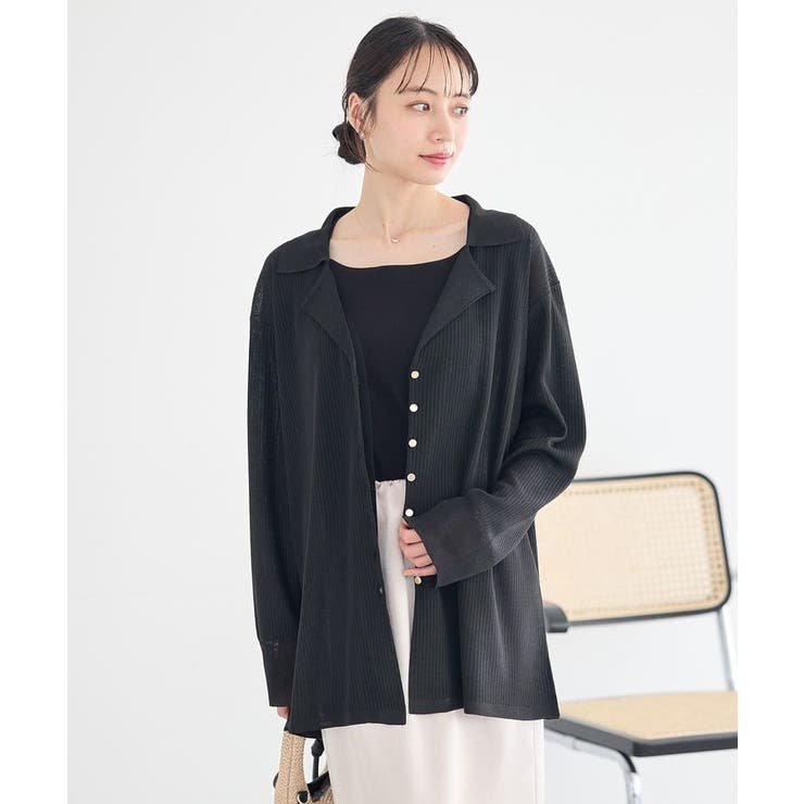 テーラーカラーニットカーディガン | earth music&ecology  | 詳細画像13 