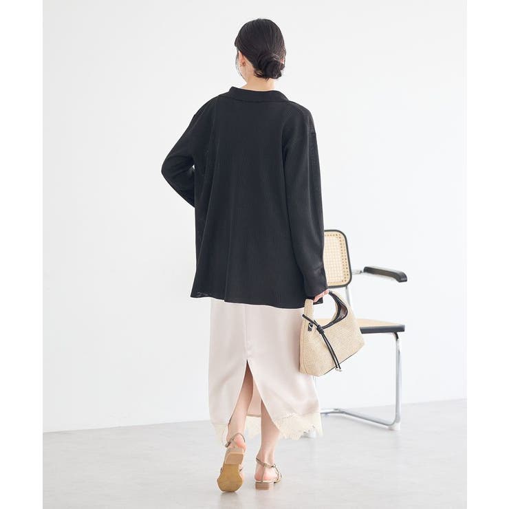 テーラーカラーニットカーディガン | earth music&ecology  | 詳細画像16 