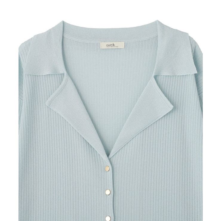 テーラーカラーニットカーディガン | earth music&ecology  | 詳細画像22 