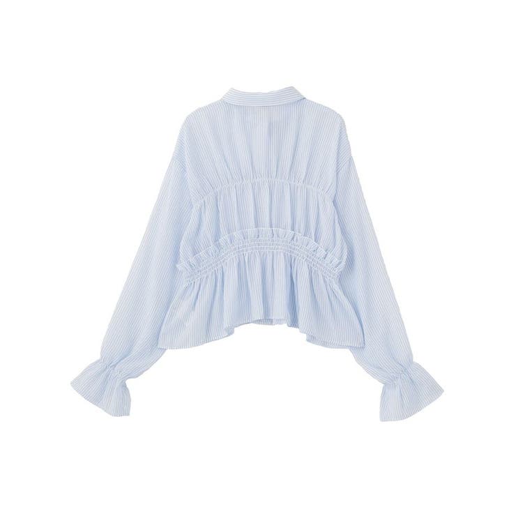 シャーリングストライプシャツ | earth music&ecology  | 詳細画像22 