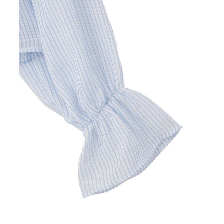 シャーリングストライプシャツ | earth music&ecology  | 詳細画像24 