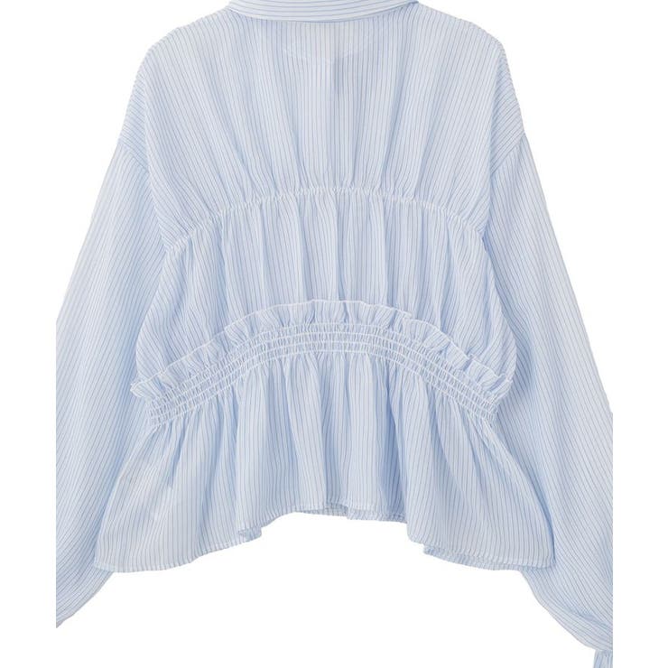 シャーリングストライプシャツ | earth music&ecology  | 詳細画像26 