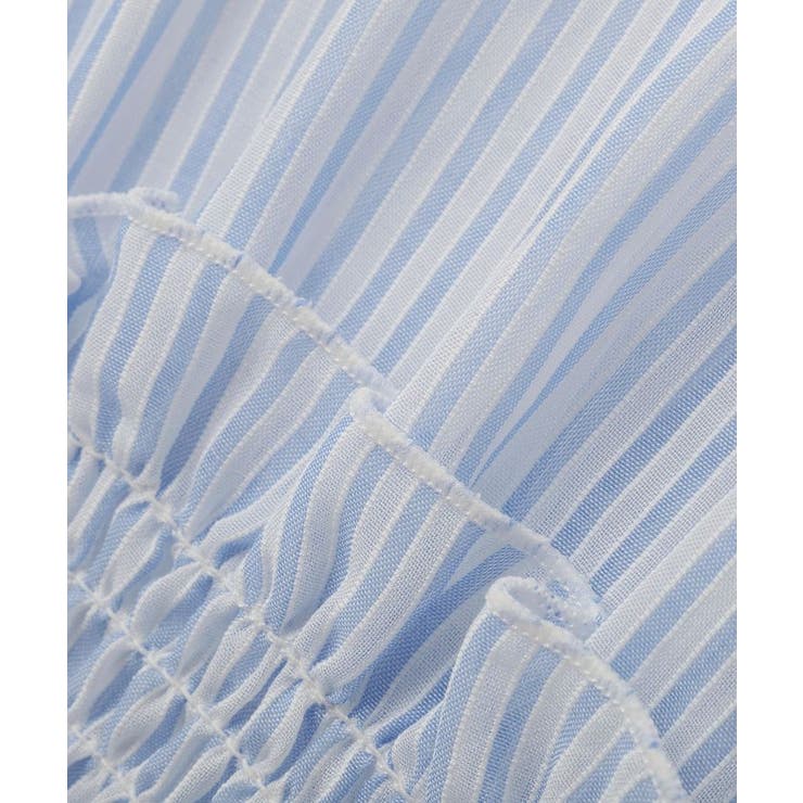 シャーリングストライプシャツ | earth music&ecology  | 詳細画像27 