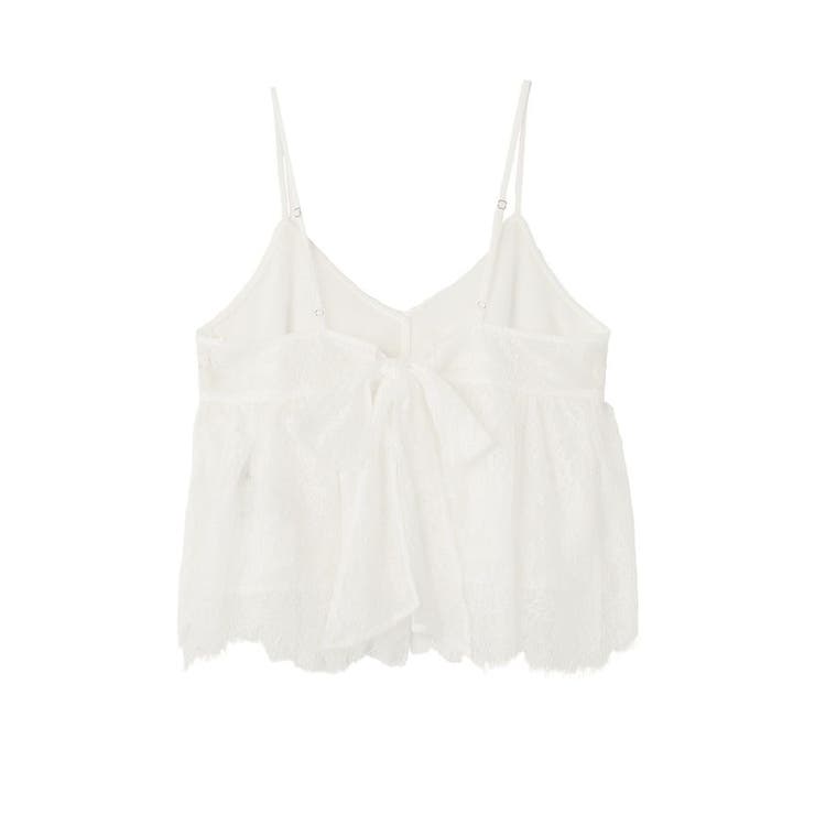 フリンジレースバックリボンキャミ | earth music&ecology  | 詳細画像14 