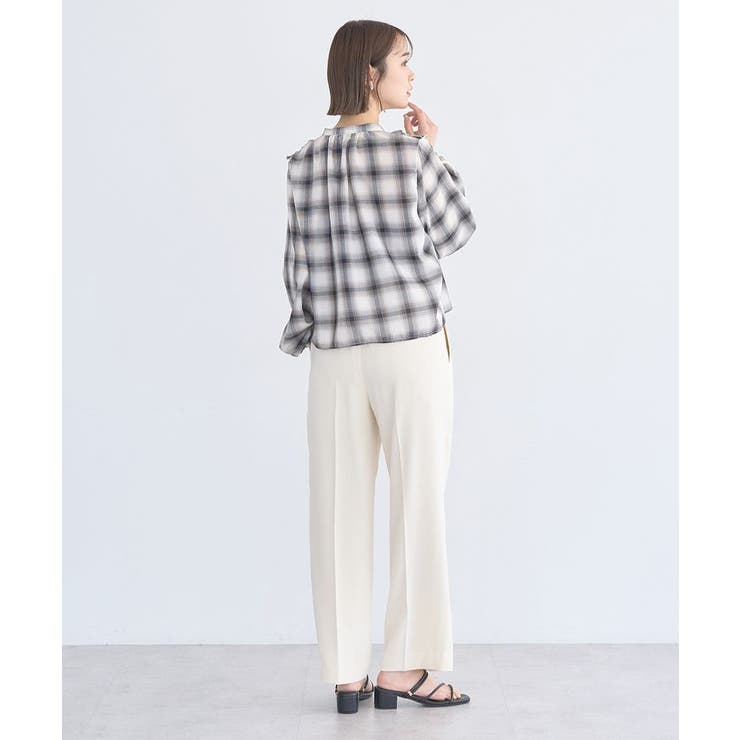 フリルリボンブラウス | earth music&ecology  | 詳細画像18 