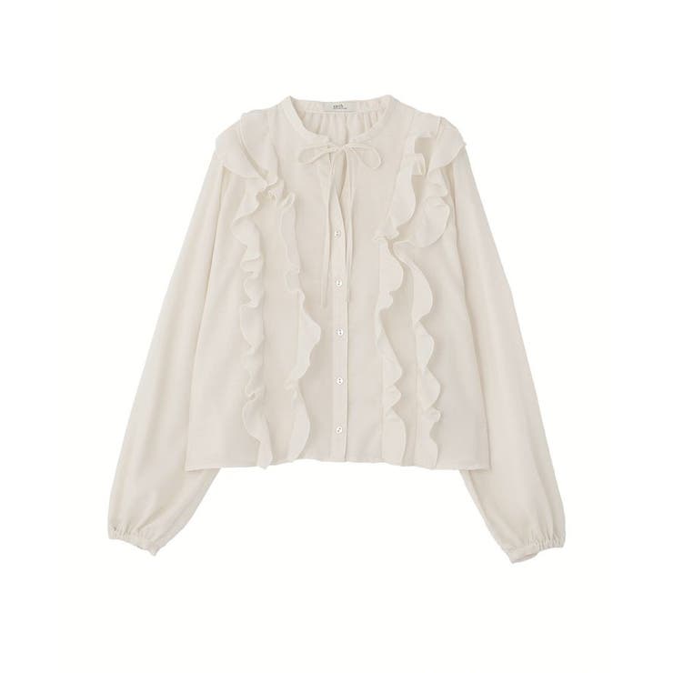 フリルリボンブラウス | earth music&ecology  | 詳細画像29 