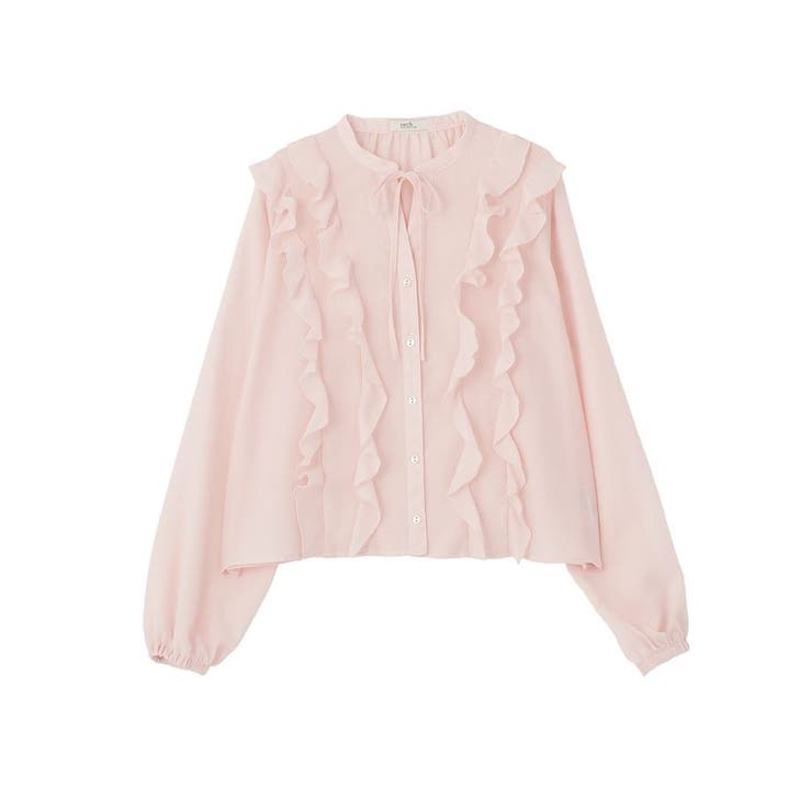 フリルリボンブラウス | earth music&ecology  | 詳細画像30 