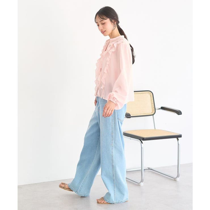 フリルリボンブラウス | earth music&ecology  | 詳細画像6 