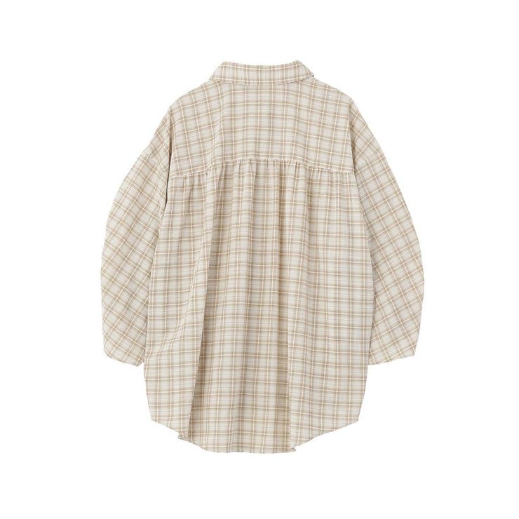 シャーリングスリーブチェックシャツ | earth music&ecology  | 詳細画像19 