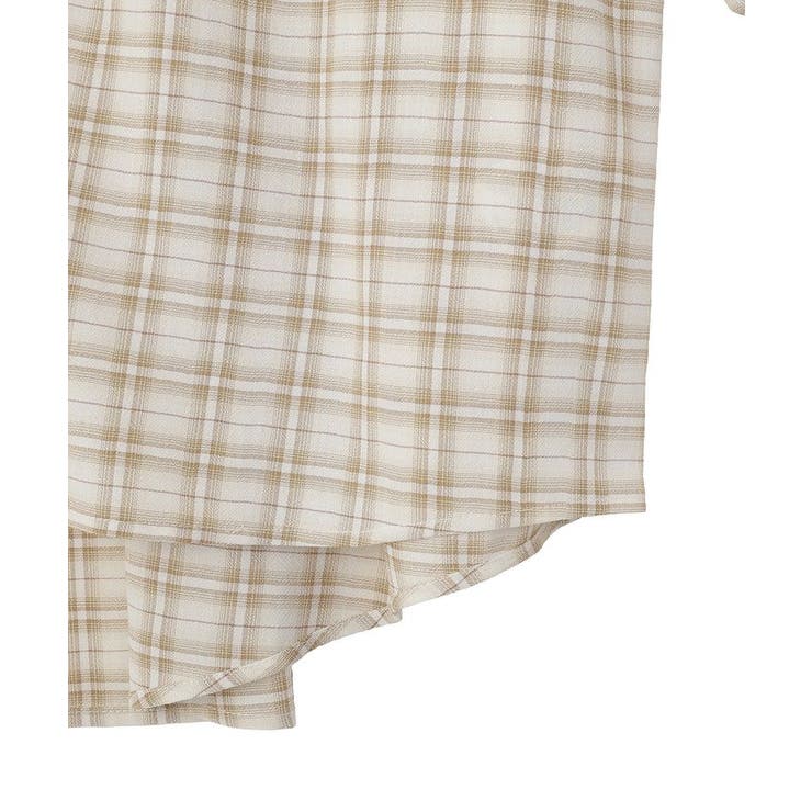 シャーリングスリーブチェックシャツ | earth music&ecology  | 詳細画像22 