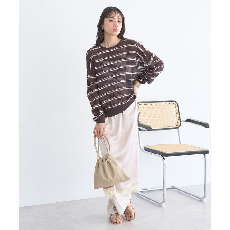 サテンレーススカート | earth music&ecology  | 詳細画像20 