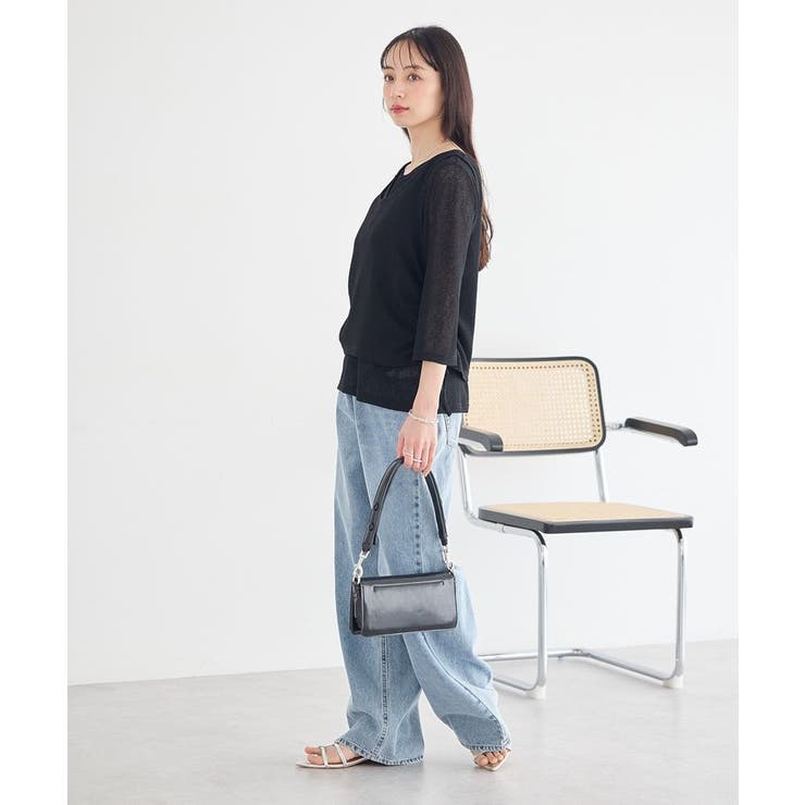 ウエストアシメデニムパンツ | earth music&ecology  | 詳細画像7 