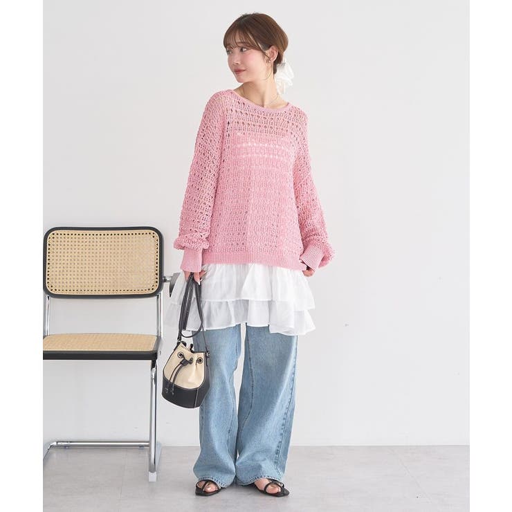 ウエストアシメデニムパンツ | earth music&ecology  | 詳細画像12 