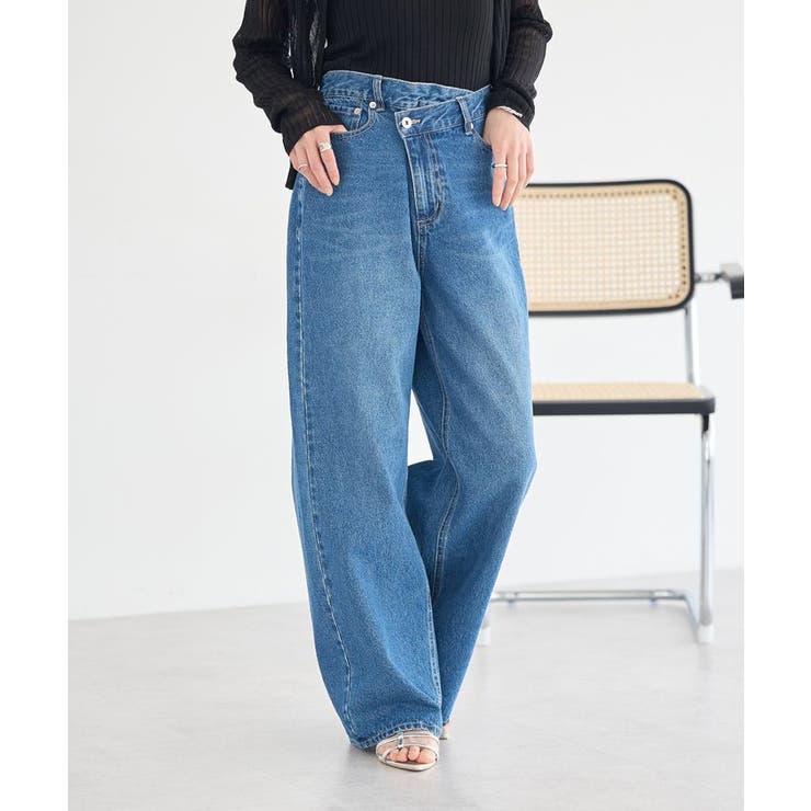 ウエストアシメデニムパンツ | earth music&ecology  | 詳細画像14 