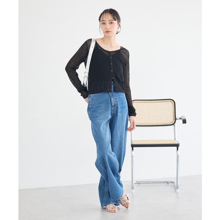 ウエストアシメデニムパンツ | earth music&ecology  | 詳細画像16 