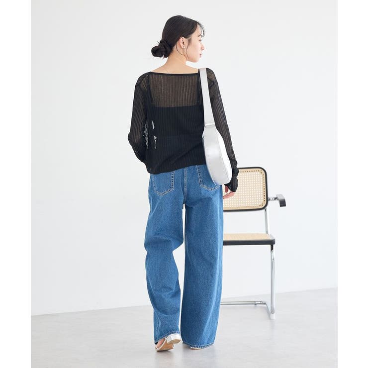 ウエストアシメデニムパンツ | earth music&ecology  | 詳細画像18 