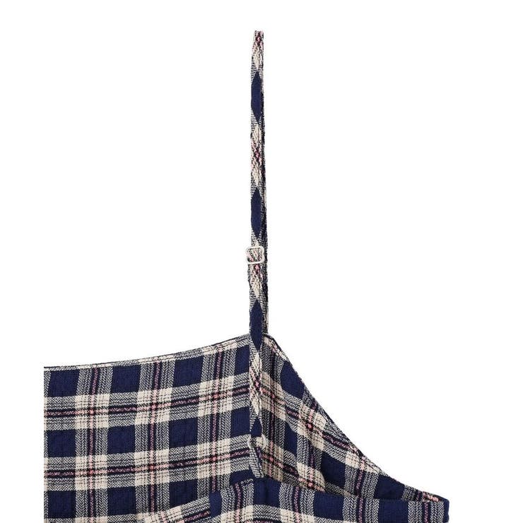 シャーリングラメチェックキャミワンピース | earth music&ecology  | 詳細画像27 