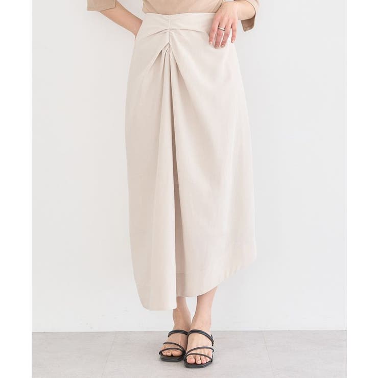 ウエストツイストアシメスカート | earth music&ecology  | 詳細画像1 