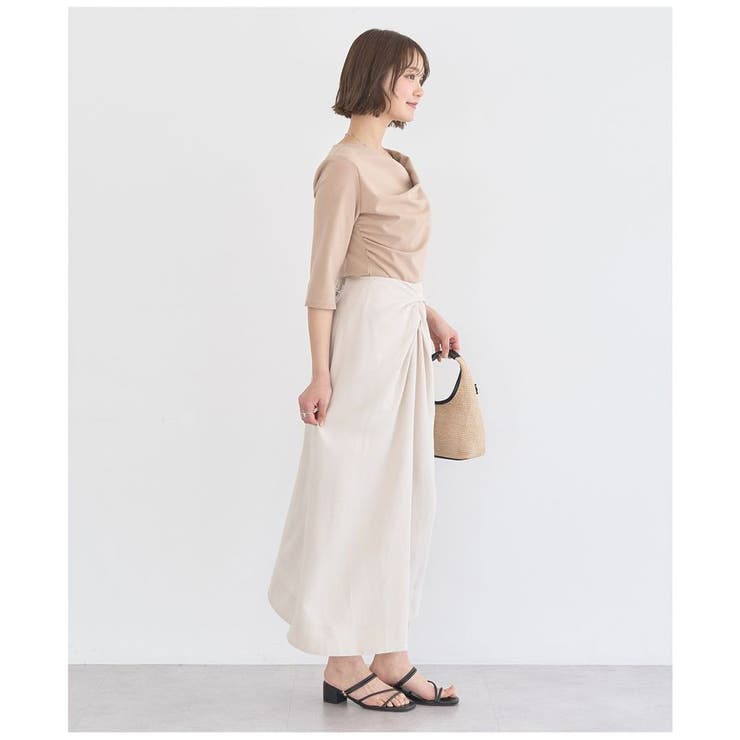 ウエストツイストアシメスカート | earth music&ecology  | 詳細画像11 