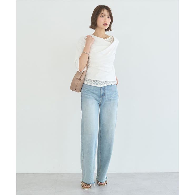 レースレイヤードドレーププルオーバー | earth music&ecology  | 詳細画像18 