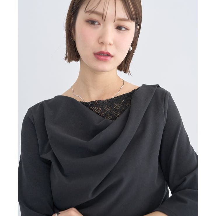 レースレイヤードドレーププルオーバー | earth music&ecology  | 詳細画像20 