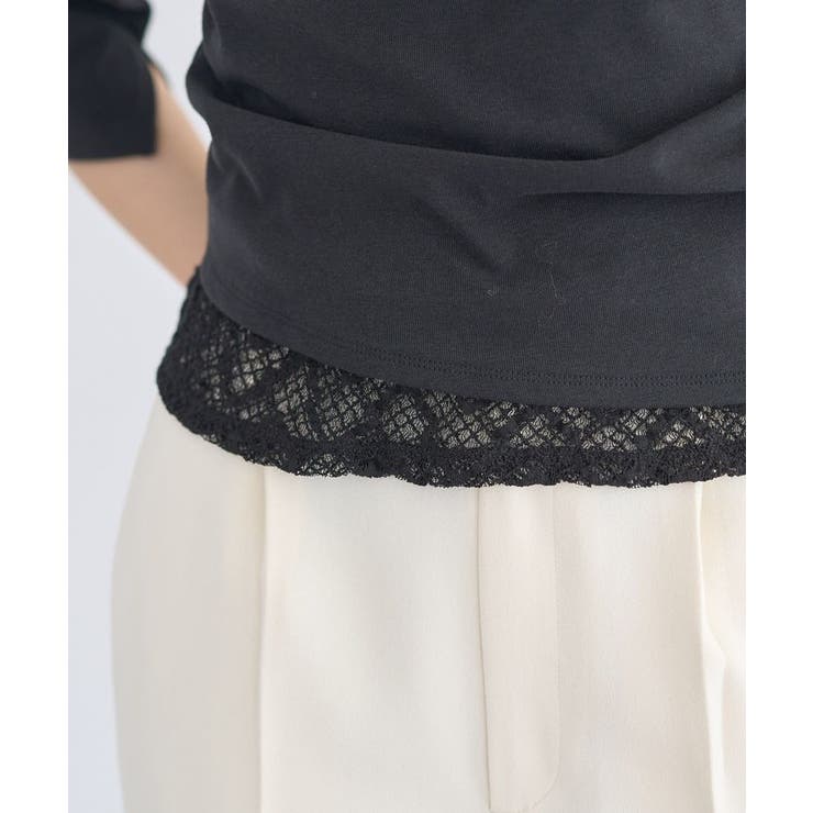 レースレイヤードドレーププルオーバー | earth music&ecology  | 詳細画像21 