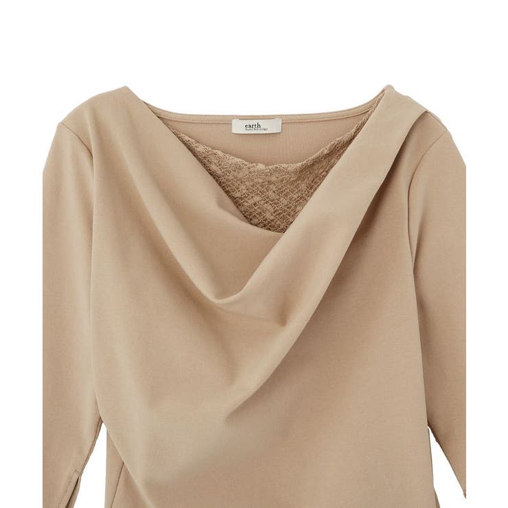 レースレイヤードドレーププルオーバー | earth music&ecology  | 詳細画像25 