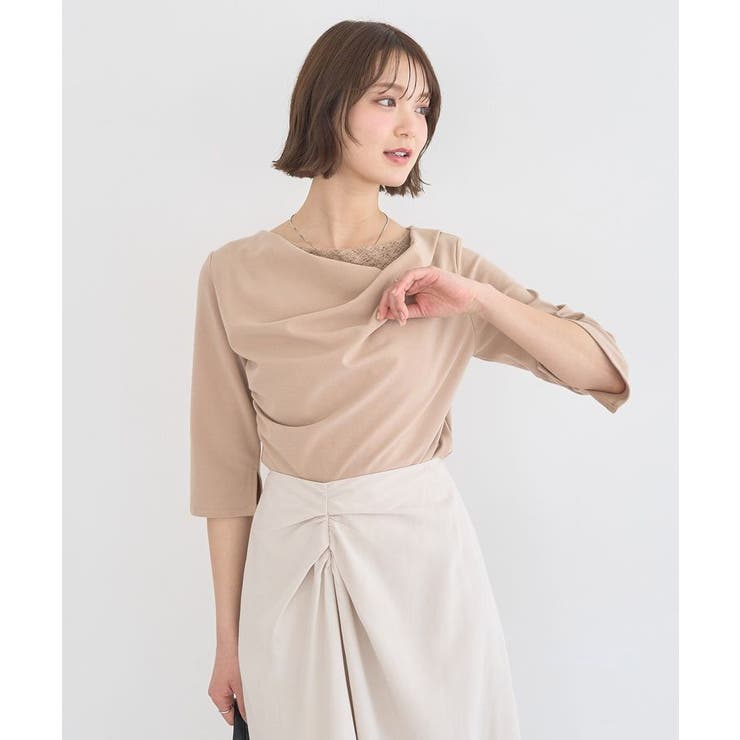 レースレイヤードドレーププルオーバー | earth music&ecology  | 詳細画像9 