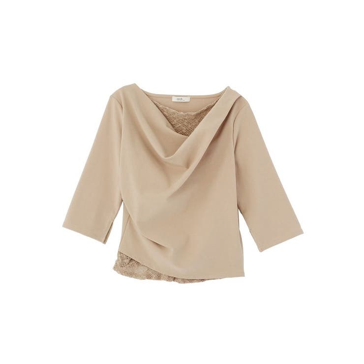 レースレイヤードドレーププルオーバー | earth music&ecology  | 詳細画像35 