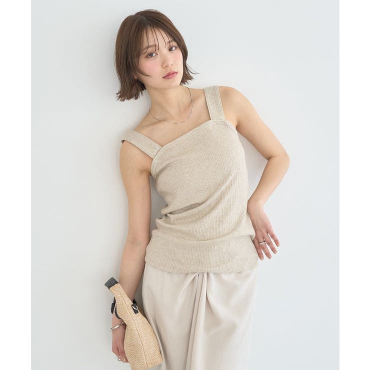 チェーンリブラメカットタンクトップ | earth music&ecology  | 詳細画像4 