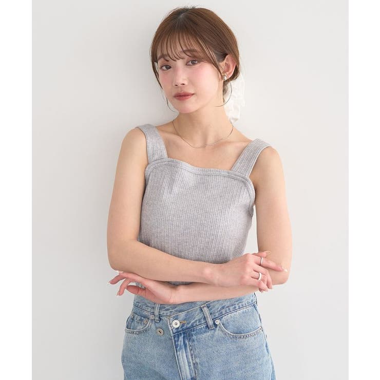 チェーンリブラメカットタンクトップ | earth music&ecology  | 詳細画像10 