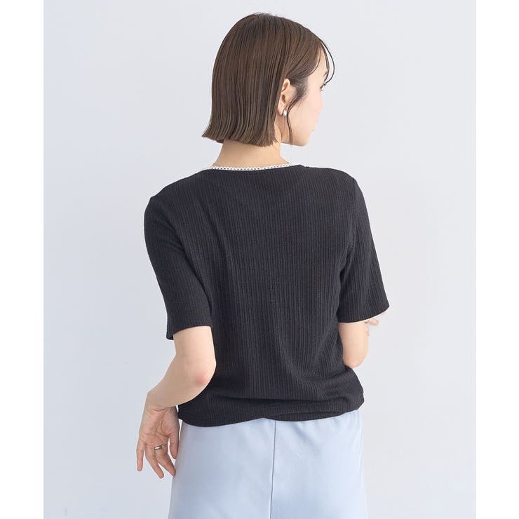 チェーンリブラメカットソー | earth music&ecology  | 詳細画像5 