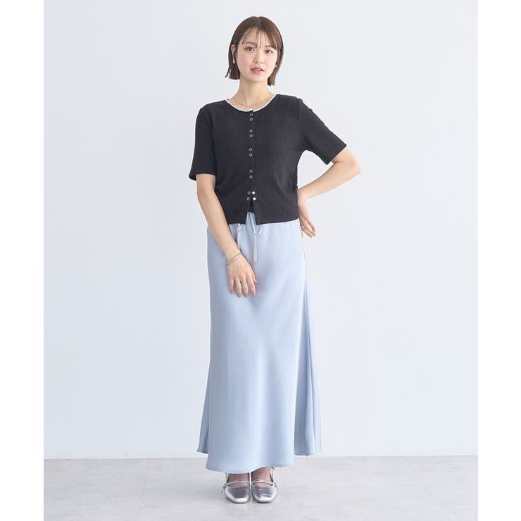 チェーンリブラメカットソー | earth music&ecology  | 詳細画像6 