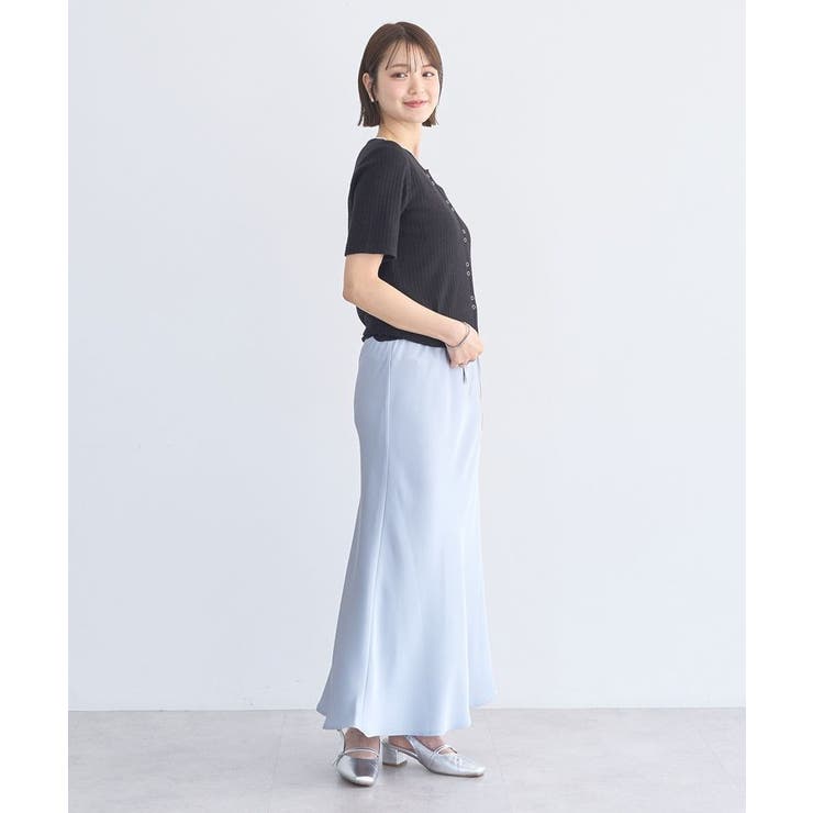 チェーンリブラメカットソー | earth music&ecology  | 詳細画像7 