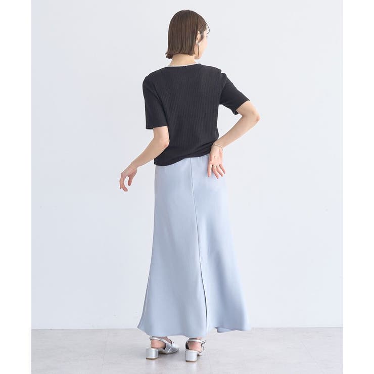 チェーンリブラメカットソー | earth music&ecology  | 詳細画像8 