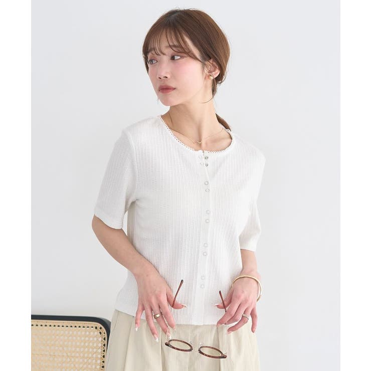 チェーンリブラメカットソー | earth music&ecology  | 詳細画像11 