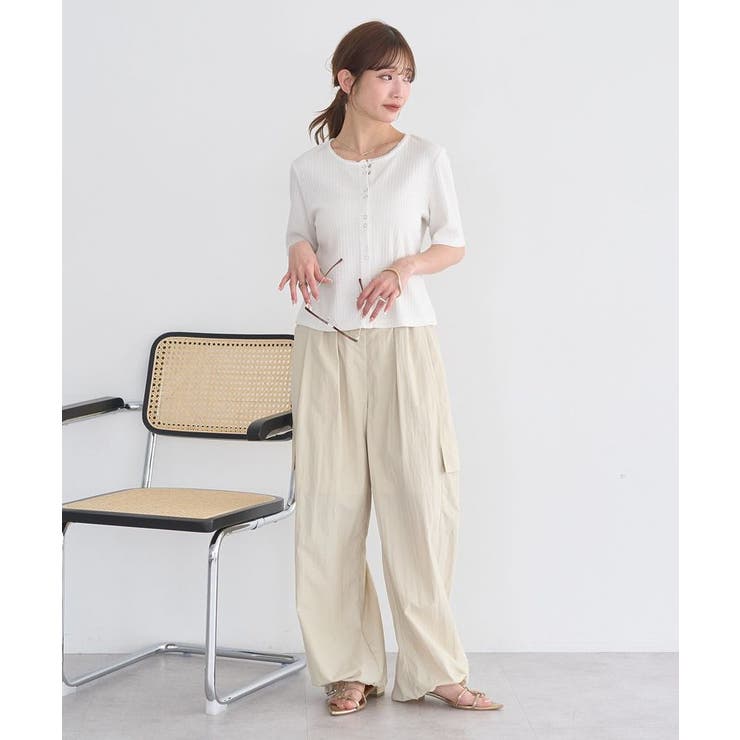 チェーンリブラメカットソー | earth music&ecology  | 詳細画像12 