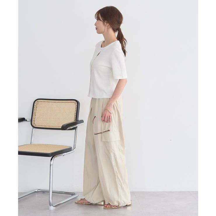 チェーンリブラメカットソー | earth music&ecology  | 詳細画像13 